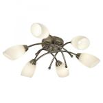 SEARCHLIGHT Opera 6lt ant/laiton plafonnier avec ver 8186-6AB