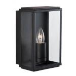 SEARCHLIGHT Box - outdoor wall & porch  light - 1lt 8204BK