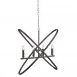 SEARCHLIGHT Hoopla 4lt suspension, pewter 8244-4PW