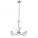 SEARCHLIGHT Bellis - 5lt ceiling, chrome, claire flo 8285-5CC