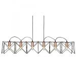 SEARCHLIGHT Anthea 6lt noir frame suspension avec co 8416-6BK