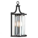 SEARCHLIGHT Victoria 1lt applique, noir avec crystal 8571BK