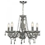 SEARCHLIGHT Marie therese - 5lt ceiling, smoked gris 8695-5GY
