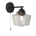 SEARCHLIGHT School house 1lt applique , noir avec ve 8708-1BK