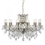 SEARCHLIGHT Paris 12lt chetelier, cristal clair gout 87312-12AB