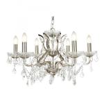 SEARCHLIGHT Paris 6lt chetelier, cristal clair goutt 8736-6SS