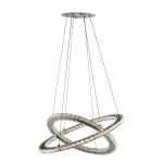SEARCHLIGHT Clover - led ceiling (2 x rings), chrome 8757-168CC