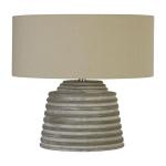 SEARCHLIGHT Liana gris ridged cement lampe a poser a EU9621GY