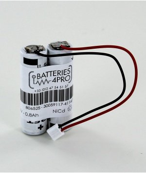 Photo 1 batterie 2 VST AAL 2,4V/800mA | Ref : 758700