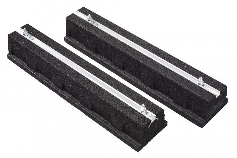 Photo Snc 600 - supports sol 600mm caoutchouc - Charge admissible : 2 x 300 kg. | Ref : 809536