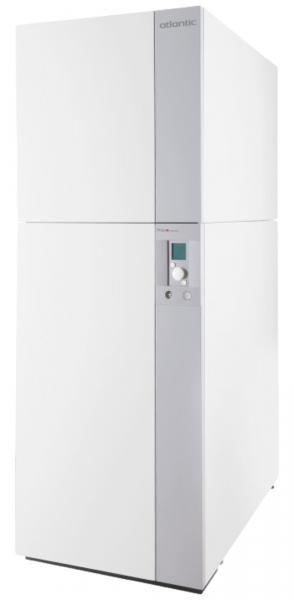 Vignette 2 produit Pompe  chaleur hybride avec relve de chaudire fioul intgre 14 kW monophase brleur de 23 kW. PECS intgr 190 L en acier maill | Ref : 524832