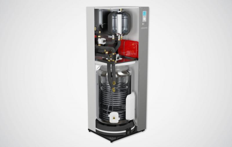 Vignette 2 produit Pompe � chaleur air/eau monobloc inverter hautes performances (60DC) - 15 kW triphas�e - chauffage et eau chaude sanitaire | Ref : 526282